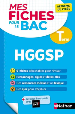Mes fiches pour le bac : mes fiches pour le bac - histoire-geographie, geopolitique et sciences politiques - terminale (édition 2022)