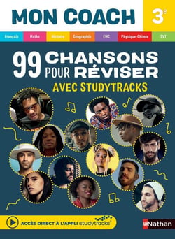Mon coach : 99 chansons pour réviser avec Studytracks - toutes les matières - 3e (édition 2023)