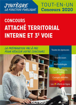 Concours attaché territorial interne et 3e voie - tout-en-un (édition 2020)
