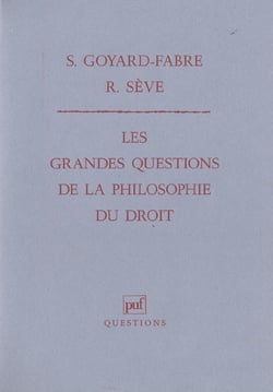 Les grandes questions de la philosophie du droit