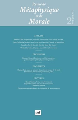Revue de métaphysique et de morale n.2021/2