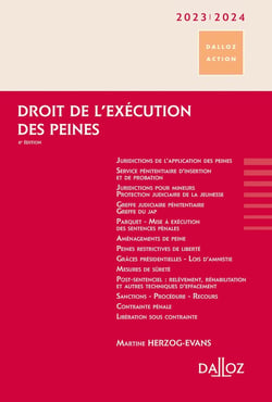 Droit de l'exécution des peines  (édition 2023/2024)