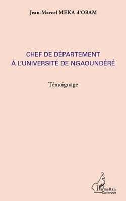 Chef de département à l'université de ngaoundéré