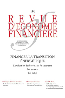 Revue d'économie financière n.155 : Le financement de la transition énergétique