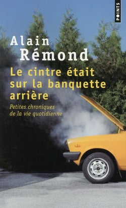 Le cintre était sur la banquette arrière