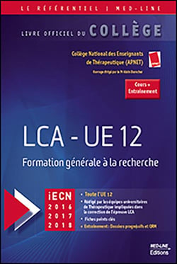 LCA - UE 12 - formation générale à la recherche (iECN 2016, 2017, 2018)