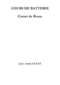 Cours de batterie - carnet de route