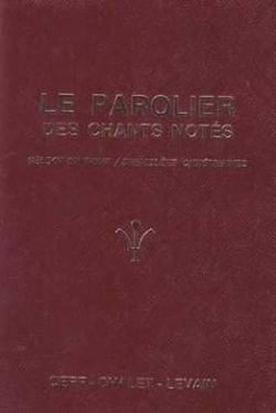 Le Parolier des chants notés