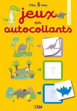 Jeux en autocollants - les dinosaures