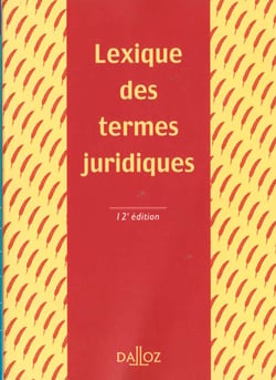 Termes juridiques 12e ed lexique