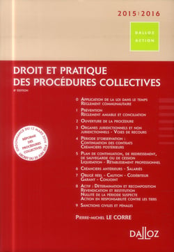 Droit et pratique des procédures collectives (édition 2015/2016)