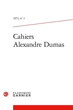 Cahiers Alexandre Dumas n.3 : Varia