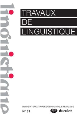 Travaux de linguistique n.61