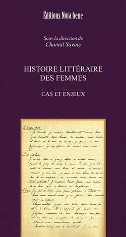 Histoire littéraire des femmes - cas et enjeux