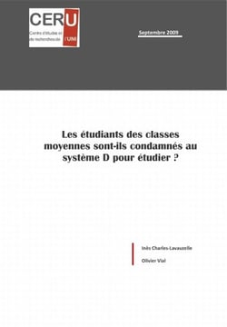 Les étudiants des classes moyennes sont-ils condamnés au système d pour étudier ?