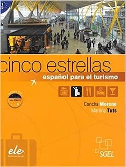Cinco estrellas: curso de espanol para el turismo + cd b1/b2