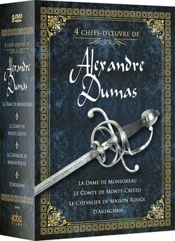 4 chefs-d'oeuvre de Alexandre Dumas : La Dame de Monsoreau + Le Comte de Monte-Cristo + Le chevalier de Maison Rouge + D'Artagnan