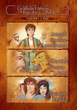 Les Grands Héros et Récits de la Bible - Coffret - Joseph, esclave gouverneur + Daniel et la fosse aux lions + Samson et Dalila