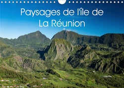 Paysages de l'ile de la reunion (calendrier mural 2021 din a4 horizontal) - photographies des differ