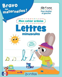 Bravo les maternelles ! : Lettres minuscules : mon cahier ardoise