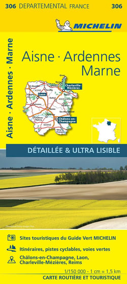 Cartes départementales n.306 : Aisne, Ardennes, Marne