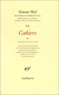 Oeuvres completes Tome 6 : Cahiers (septembre 1941 - fevrier 1942)