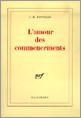 L'amour des commencements