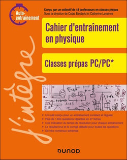 Cahier d'entrainement en physique PC