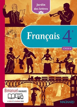 Jardin des lettres : français - cycle 4 - 4ème - bimanuel