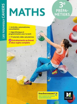 Les nouveaux cahiers : maths - 3e prépa-métiers - livre élève