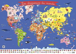 POSTER DRAPEAUX  MONDE MIN 5