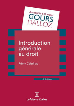 Introduction générale au droit (16e édition)