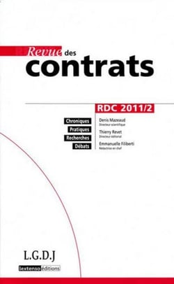 Revue des contrats