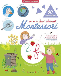 Mon cahier d'éveil Montessori - 60 autocollants