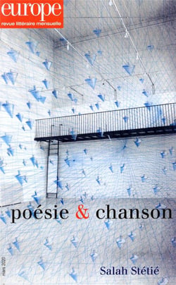 Revue Europe n.1091 : mars 2020 - poésie & chanson