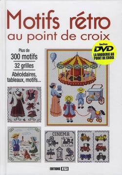Motifs rétro au point de croix