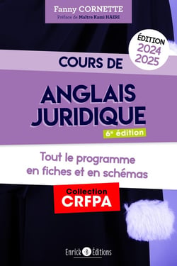 Cours d'anglais juridique : Grammaire et introduction au droit du common law (édition 2024/2025)