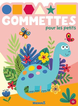 Gommettes pour les petits - dinosaure bleu