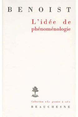 L'idée de phénoménologie