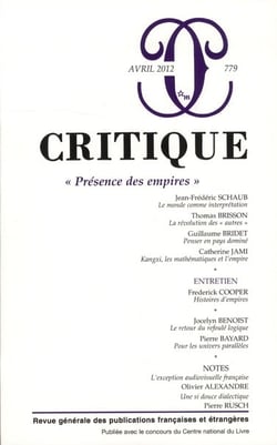 Revue Critique n.779 : présence des empires