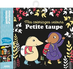 Ma pochette d'artiste - Mes coloriages velours petit taupe