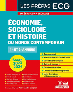 Économie, sociologie et histoire du monde contemporain : 1re et 2e années