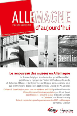Allemagne d'aujourd'hui n.253 : Le renouveau des musées en Allemagne
