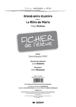 Grand-père mystère - le rêve de Marie - fichier de l'élève