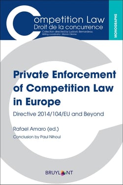 Private enforcement of competition law in Europe