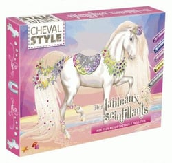 Cheval stylé - mes tableaux scintillants