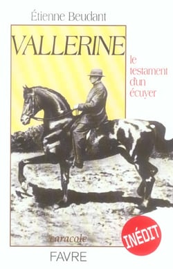 Vallerine le testament d'un ecuyer