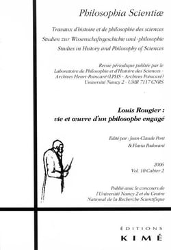 Revue Philosophia scientiae n.10/2 : Louis Rougier : vie et oeuvre d'un philosophe engagé