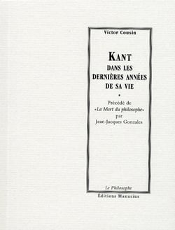 Kant dans les dernières années de sa vie