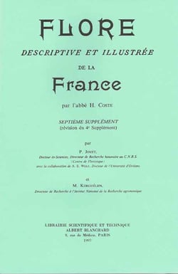 Flore descriptive et illustrée de la france - septième supplément